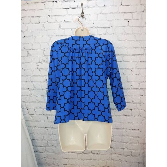 Grace Elements Vintage Women's Size 10 Royal Blue/Black Short Flare Jacket - Picture 3 of 5
